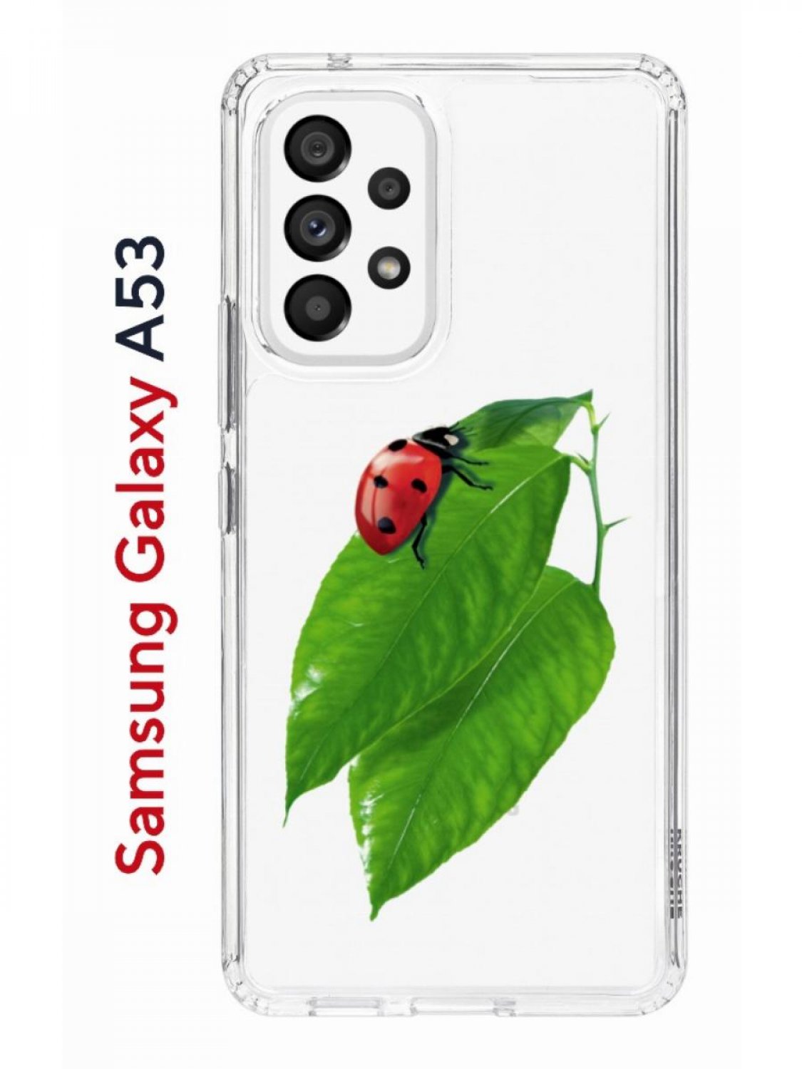 Чехол на Samsung A53 5G Kruche Print Ladybug,противоударный бампер,с  защитой камеры, купить в Москве, цены в интернет-магазинах на Мегамаркет