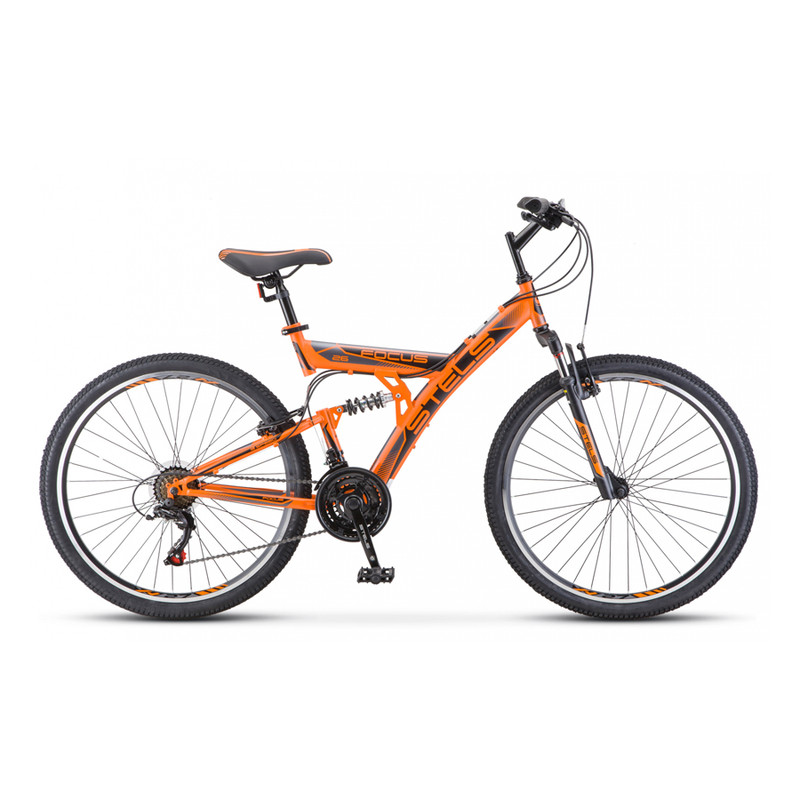 Велосипед Stels Focus 26" V 18 sp V030 Оранжевый/Черный (LU086305) 18" - купить в Москве, цены на Мегамаркет | 600004651057