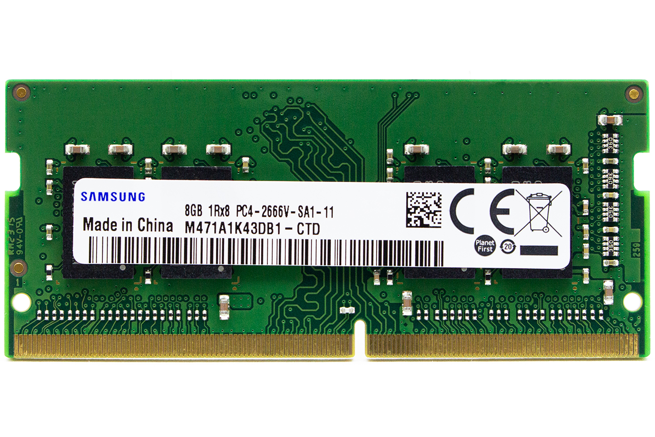 Оперативная память Samsung M471A1K43DB1-CTD DDR4 1x8Gb 2666MHz, купить в Москве, цены в интернет-магазинах на Мегамаркет
