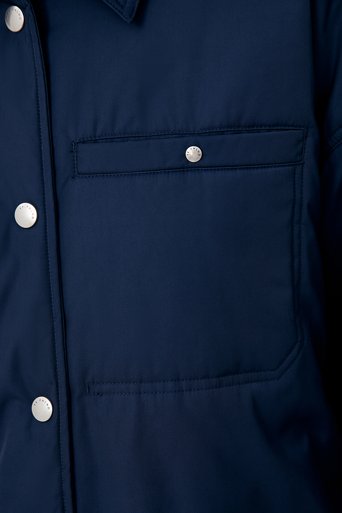 Куртка женская Finn Flare FAB110194 синяя 2XL