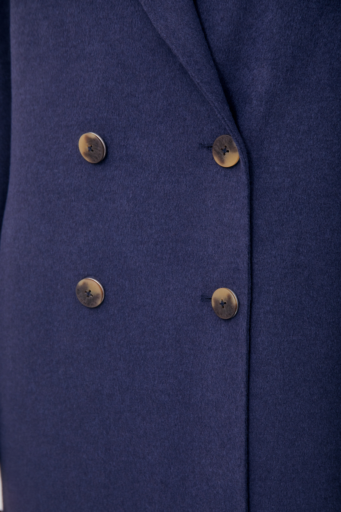 Пальто женское Finn Flare FAB110211 синее L