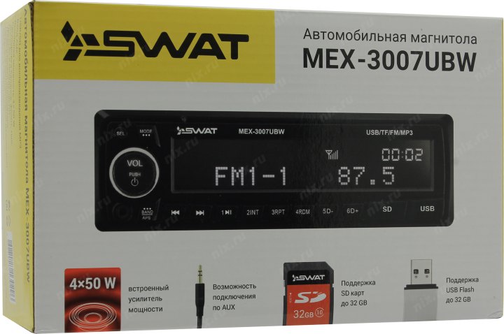 Магнитола swat mex 1027ubw инструкция