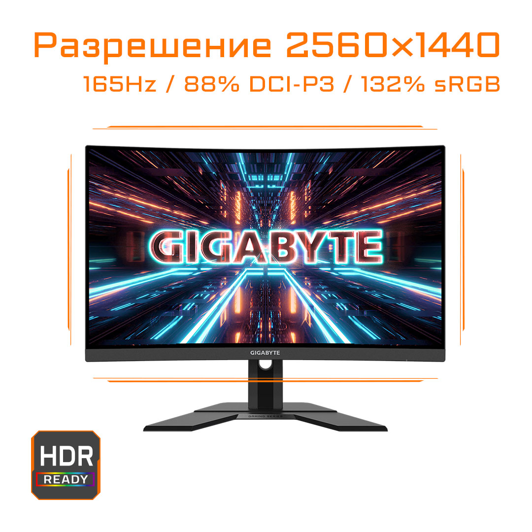 Монитор GIGABYTE G27QC A Black (20VM0-GG27QCABT-1EKR) - отзывы покупателей  на маркетплейсе Мегамаркет | Артикул: 100028912881