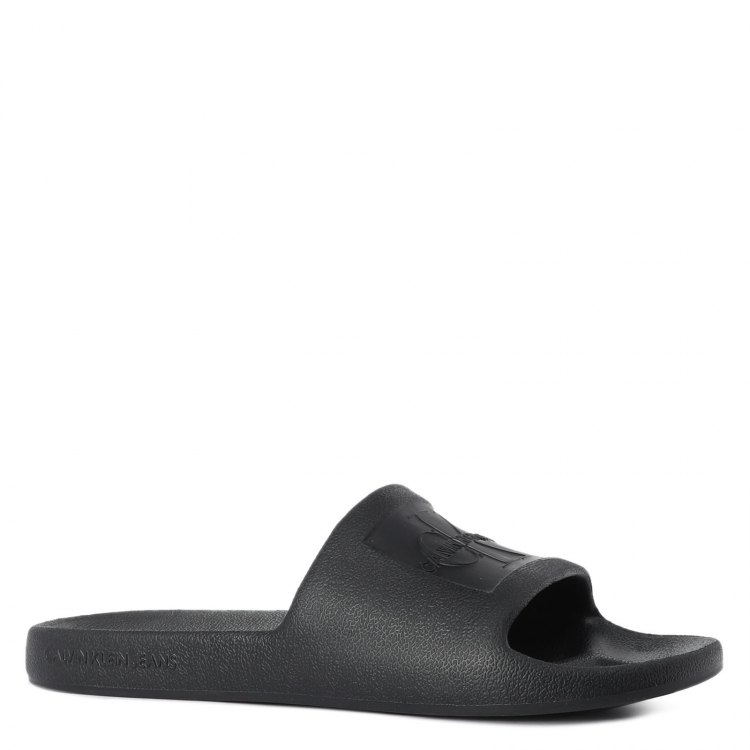 Женские шлепанцы CALVIN KLEIN JEANS SLIDE MONOGRAM DEBOSSED YW0YW00102 цв. черный 38 EU