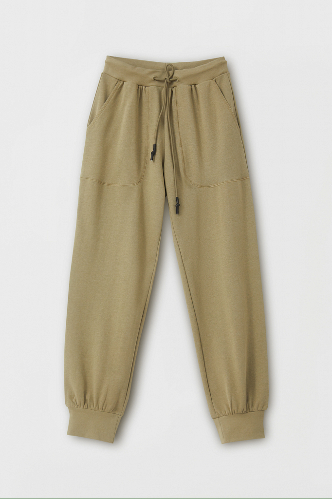 Спортивные брюки женские Finn Flare FAB110178 бежевые XS