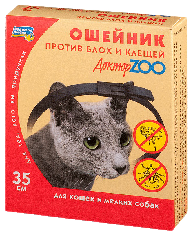 Ошейники от блох и клещей для животных Доктор ZOO 35см