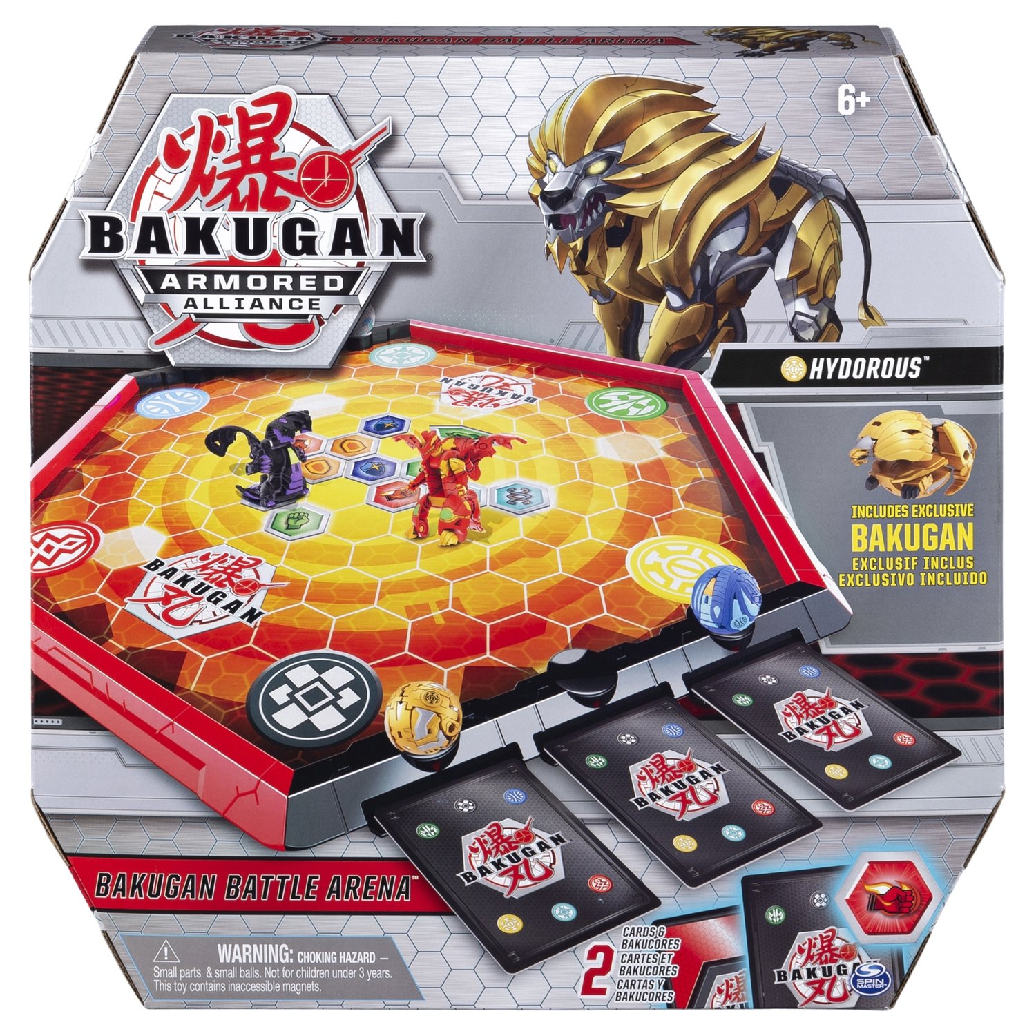 Купить игровой набор Bakugan с ареной и фигуркой-трансформером 6056040,  цены на Мегамаркет