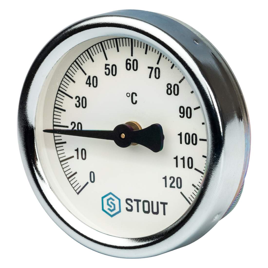 Термометр биметаллический накладной с пружиной STOUT  SIM-0004-630015
