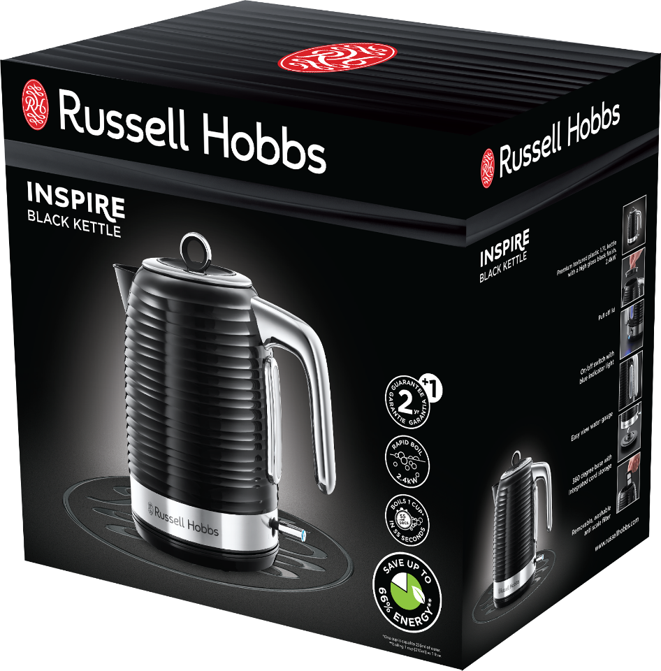 russell hobbs kettle inspire black