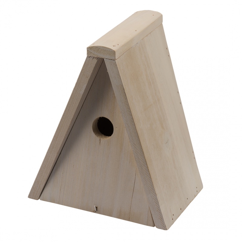 Домик для гнездования деревянный треугольный DUVO+ , 20х15х25см