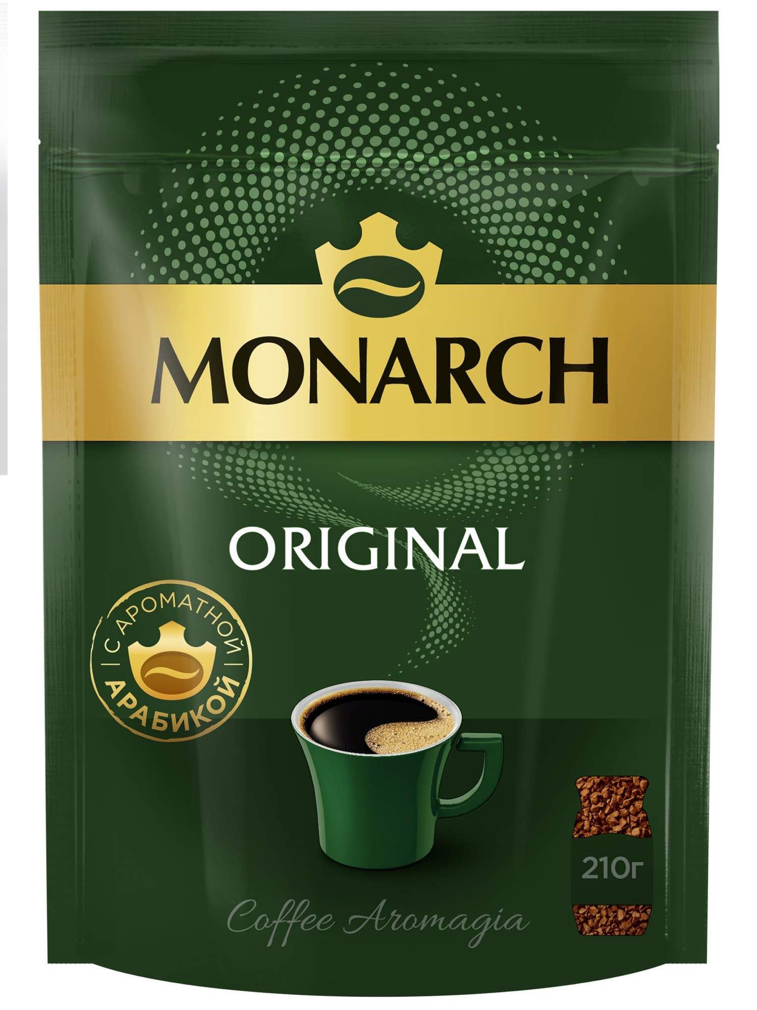 Кофе растворимый Monarch Original сублимированный, 210 г - купить в METRO - СберМаркет, цена на Мегамаркет