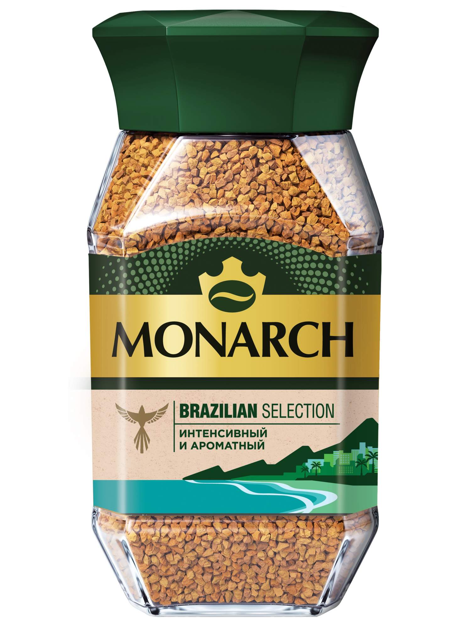 Купить кофе растворимый Monarch Brazilian Selection сублимированный, 180 г, цены на Мегамаркет | Артикул: 100060317379