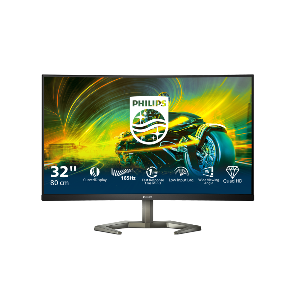 31,5" Монитор Philips 32M1C5500VL черный 165Hz 2560x1440 VA, купить в Москве, цены в интернет-магазинах на Мегамаркет