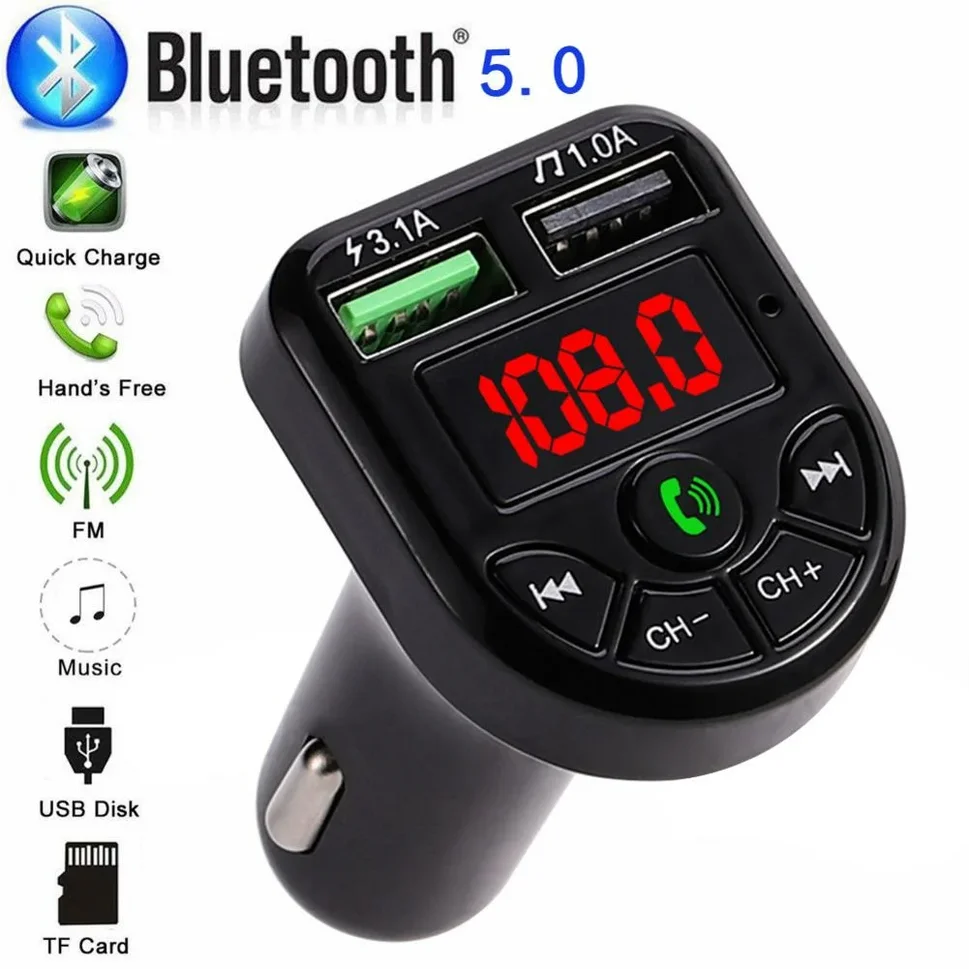 FM- модулятор YC Bluetooth - купить в интернет-магазине Pyata.