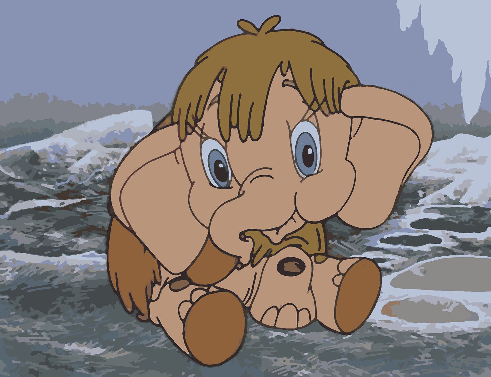 Про мамонтёнка мультфильм 1983