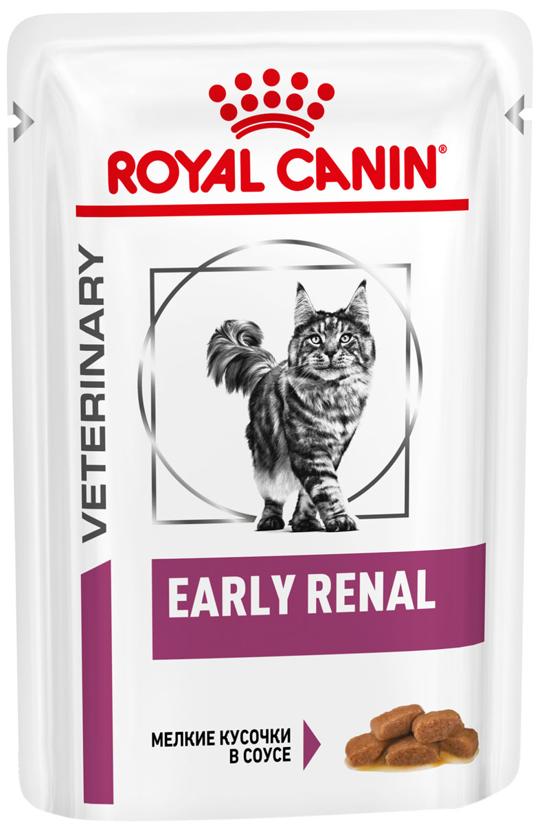 Влажный корм для кошек ROYAL CANIN EARLY RENAL FELINE , курица, свинина, 12шт, 85г