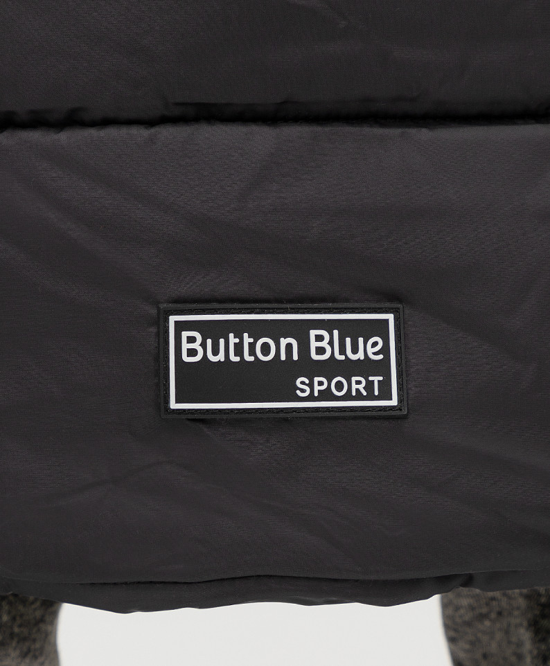 Полупальто зимнее Button Blue 221BBBJC46020800 цв. черный р. 140