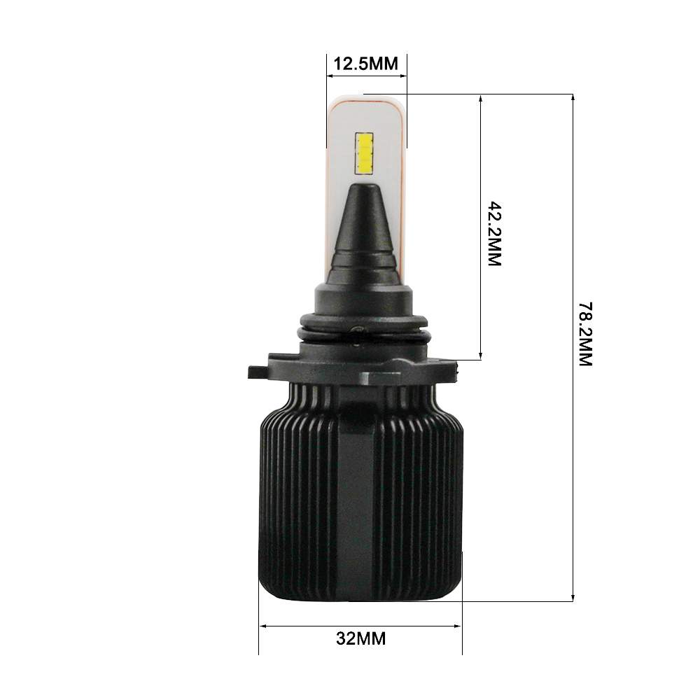 Светодиодные лампы Vizant J1 цоколь 9006 HB4 Seoul-csp 4500lm 5000k (цена за 2 лампы)