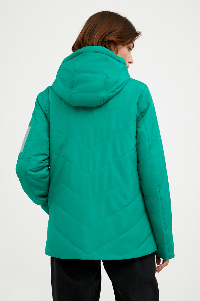 Куртка женская Finn Flare A20-13006 зеленая S