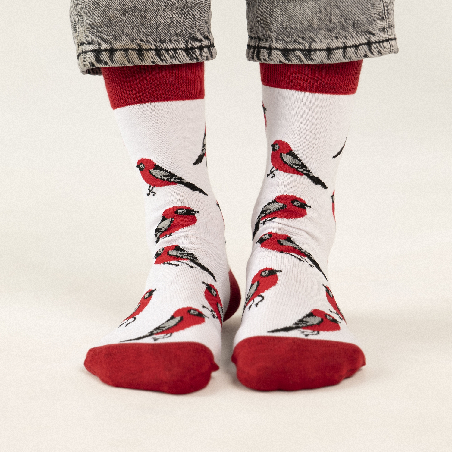 Носки мужские St. Friday Socks 876-2 белые 34-37