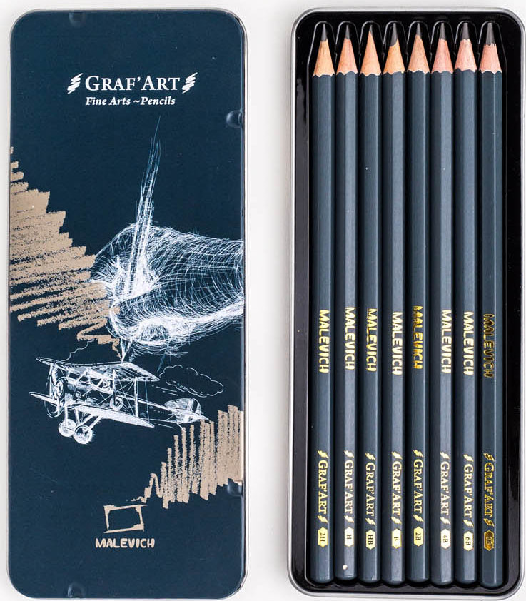 Купить набор чернографитных карандашей Малевичъ "Graf'Art" в ...