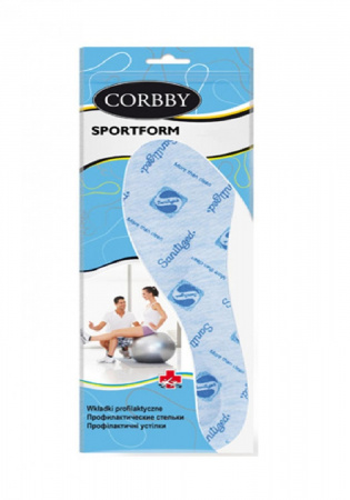 Стельки для обуви унисекс Corbby Sportform 35-36