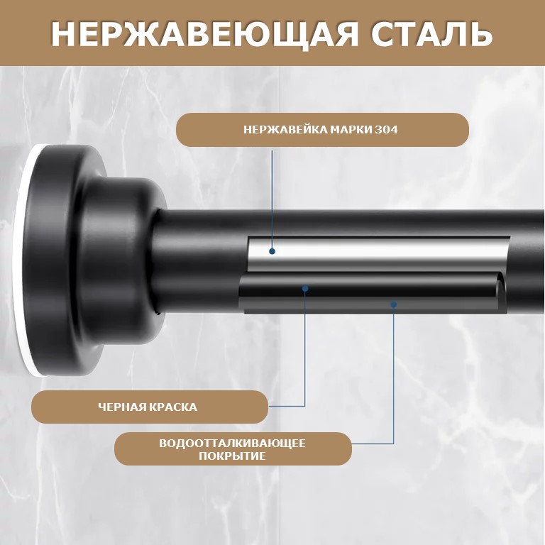 Как установить карниз для ванной раздвижной телескопический