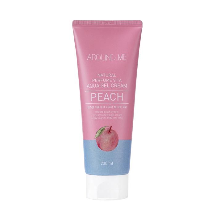 Крем-гель для тела Welcos around me natural perfume vita aqua gel cream peach 250 мл
