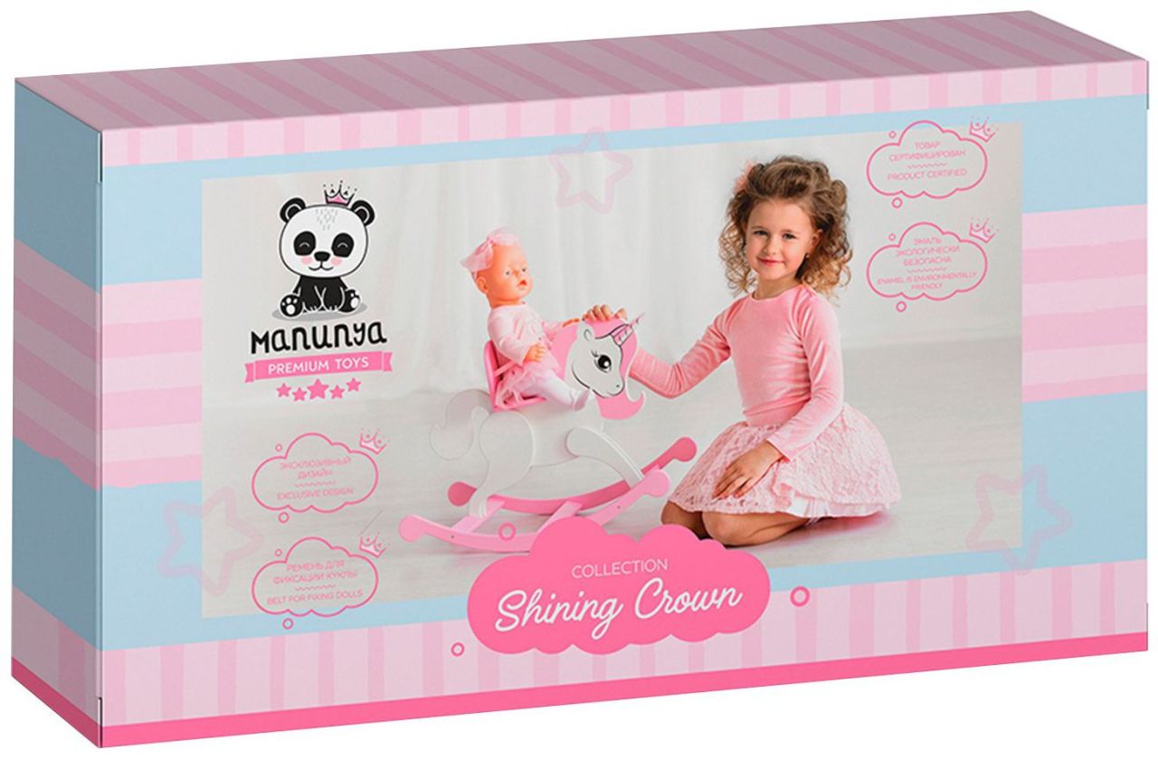 Игровой набор Манюня Shining Crown Единорог Pink (71120)