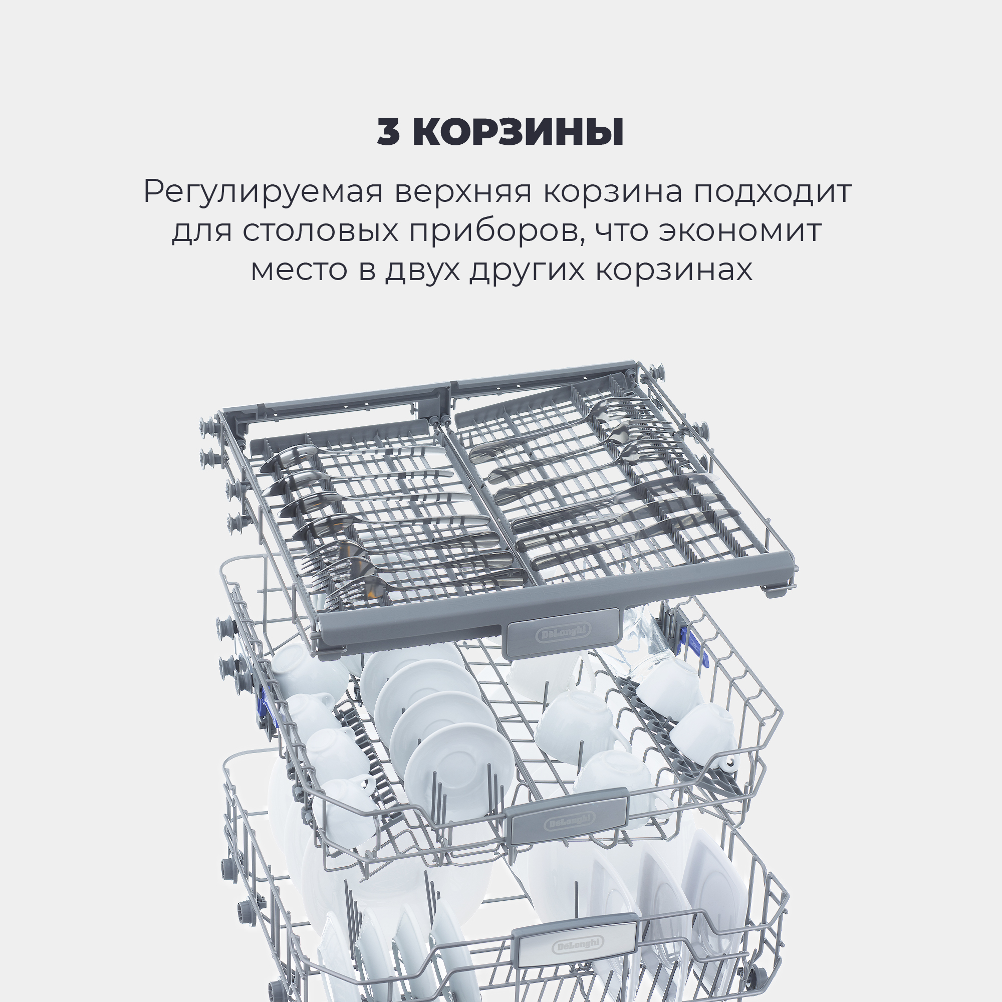 Встраиваемая посудомоечная машина Delonghi DDW 06 F Supreme nova, купить в  Москве, цены в интернет-магазинах на Мегамаркет