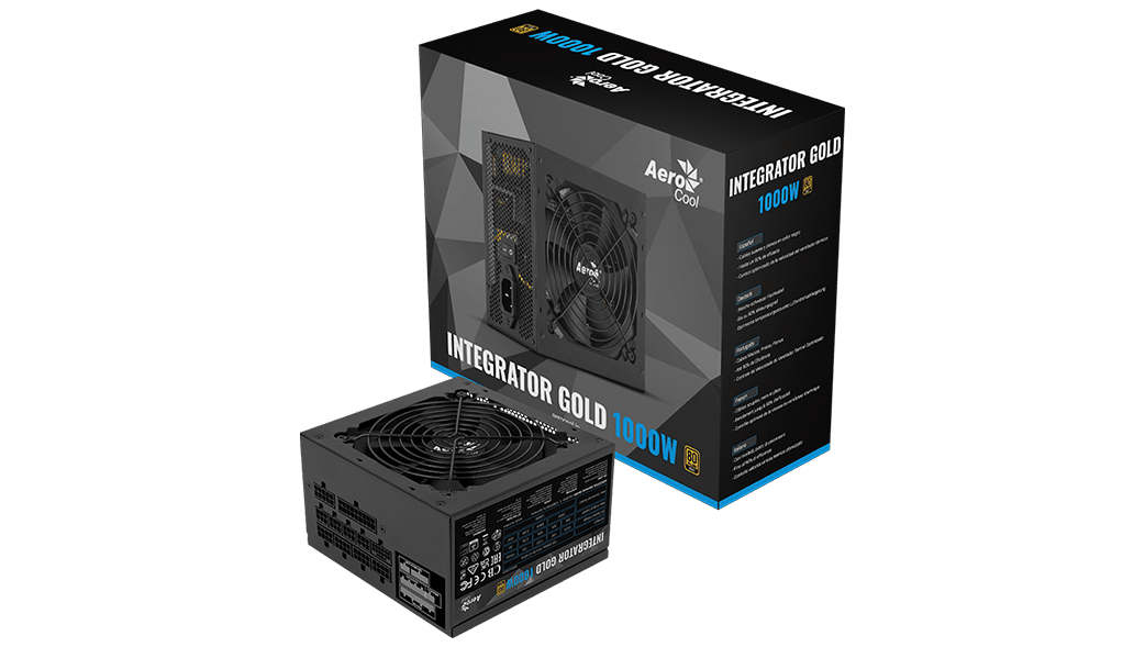 Блок питания AeroCool Integrator Gold 1000W – купить в Москве, цены в интернет-магазинах на Мегамаркет