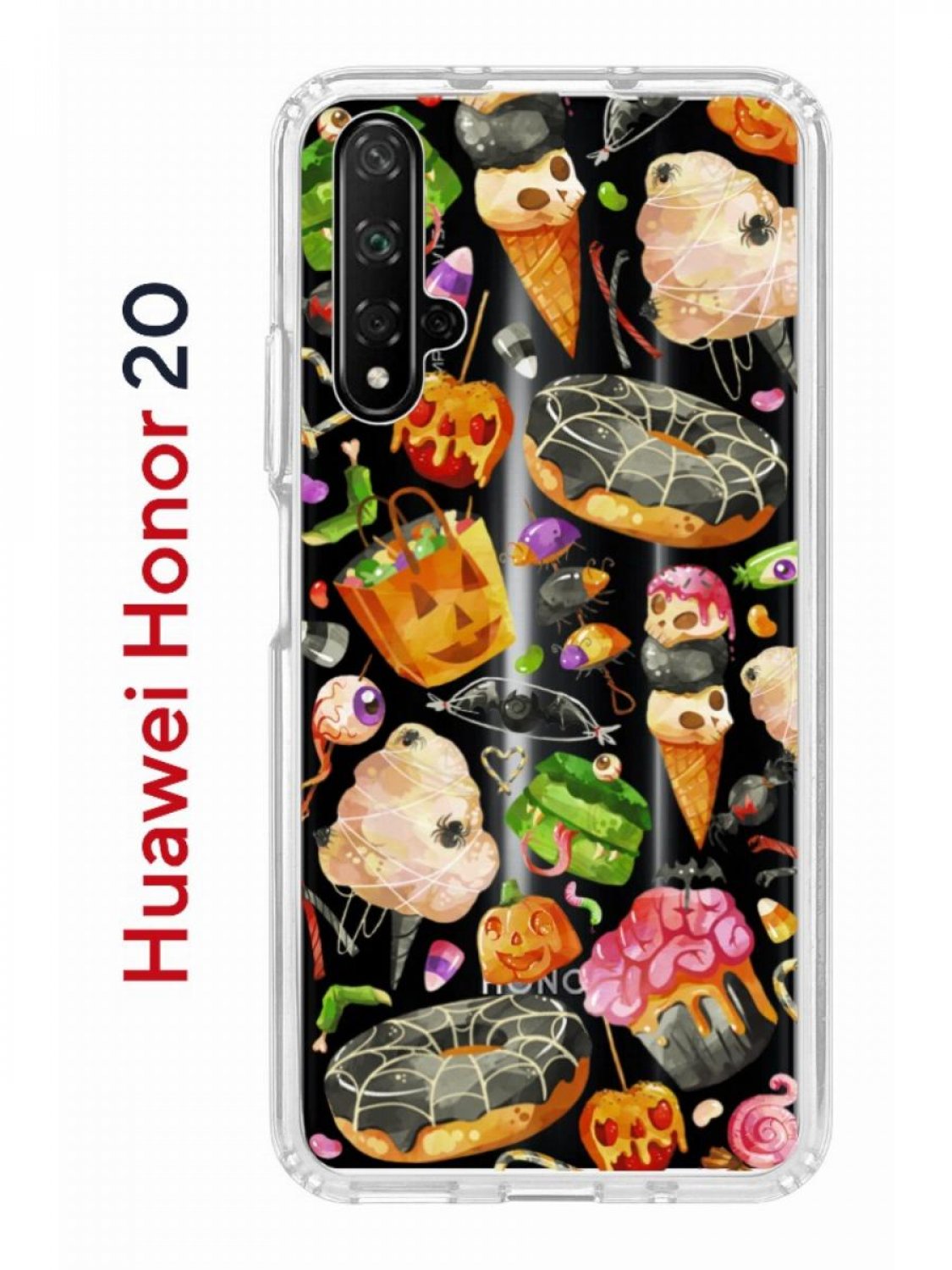 Чехол на Honor 20, Huawei Nova 5T с принтом Kruche Print Halloween,  противоударный бампер, купить в Москве, цены в интернет-магазинах на  Мегамаркет