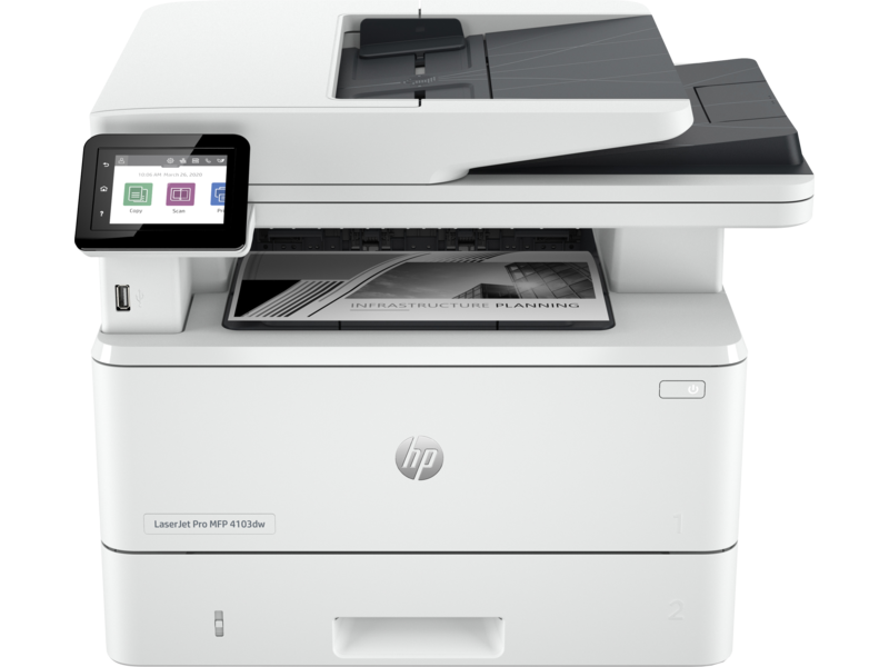 Лазерное МФУ HP LaserJet Pro 4103dw (2Z627A) - купить в Мегамаркет Москва Томилино, цена на Мегамаркет