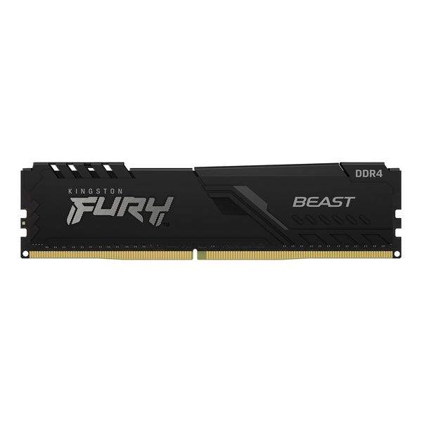 Оперативная память Kingston Fury Beast Black 16Gb DDR4 3200MHz (KF432C16BB/16) - купить в Электронный, цена на Мегамаркет