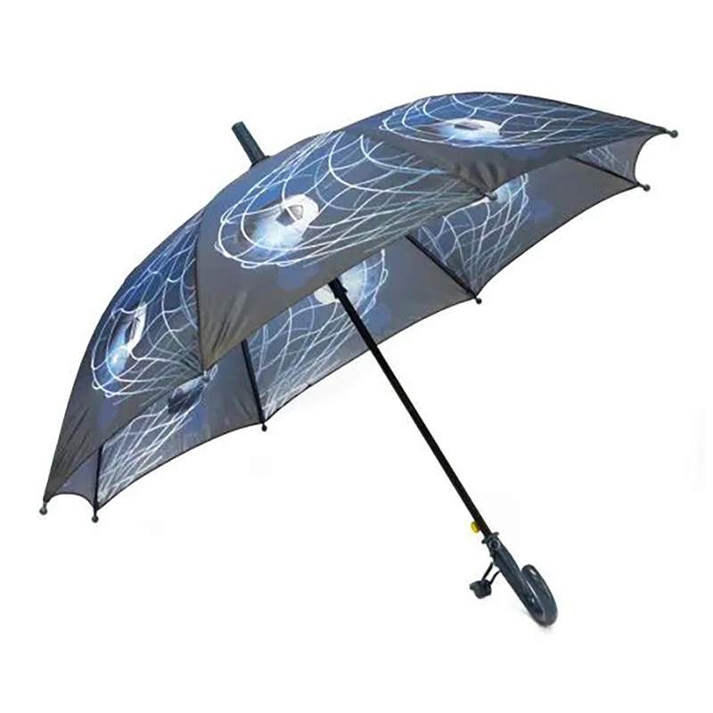 Зонт-трость Baziator со свистком серый X0122S