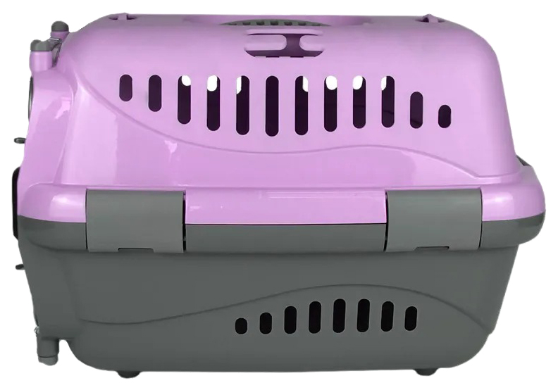 Переноска Zooexpress Турне фиолетовая с дверцей и авиазамком S 42х29х29,5 см
