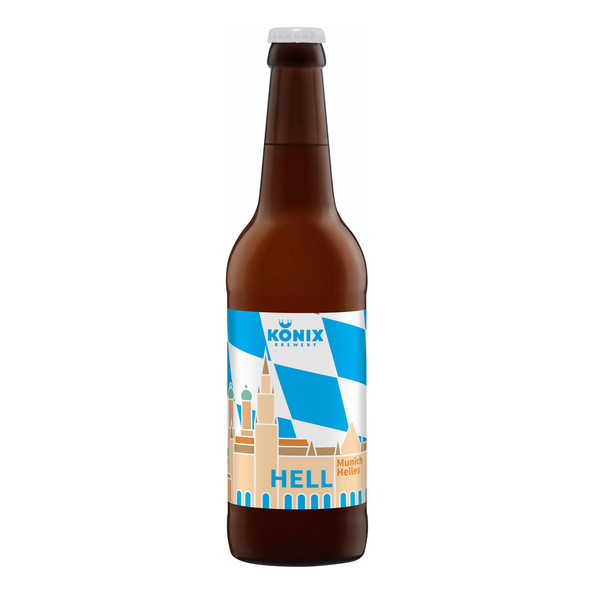 Пиво Konix Brewery Munich Helles осветленное нефильтрованное 4,7% 0,5 л - купить в Москве, цены на Мегамаркет | 100060811301
