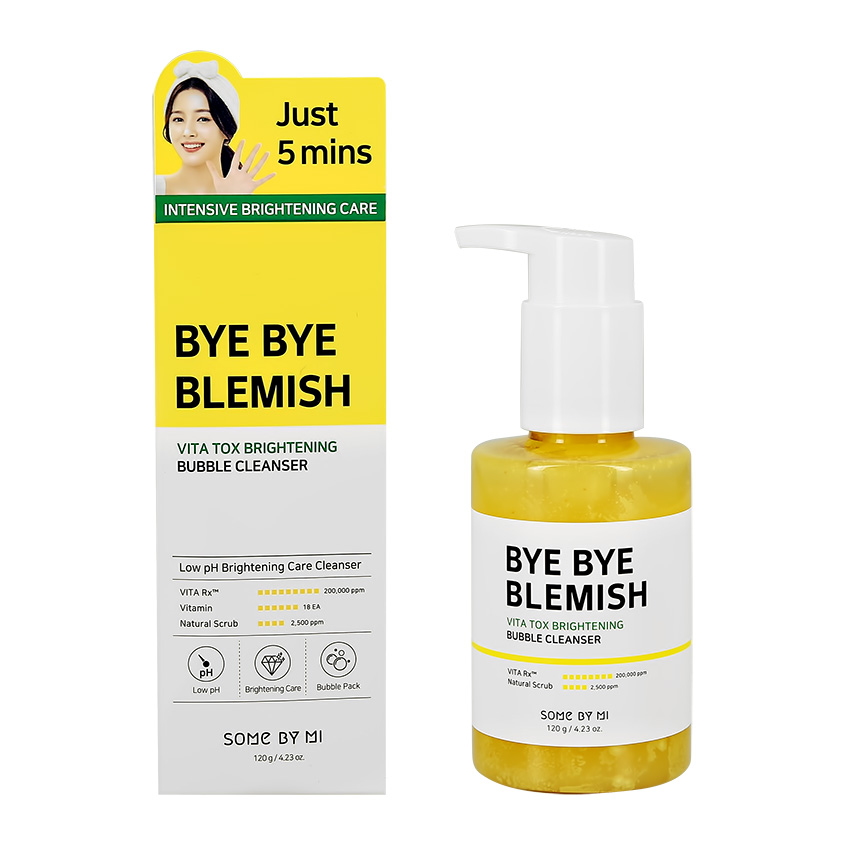 Купить гель для умывания SOME BY MI Bye Bye Blemish кислородный 120 г, цены на Мегамаркет | Артикул: 100029550352