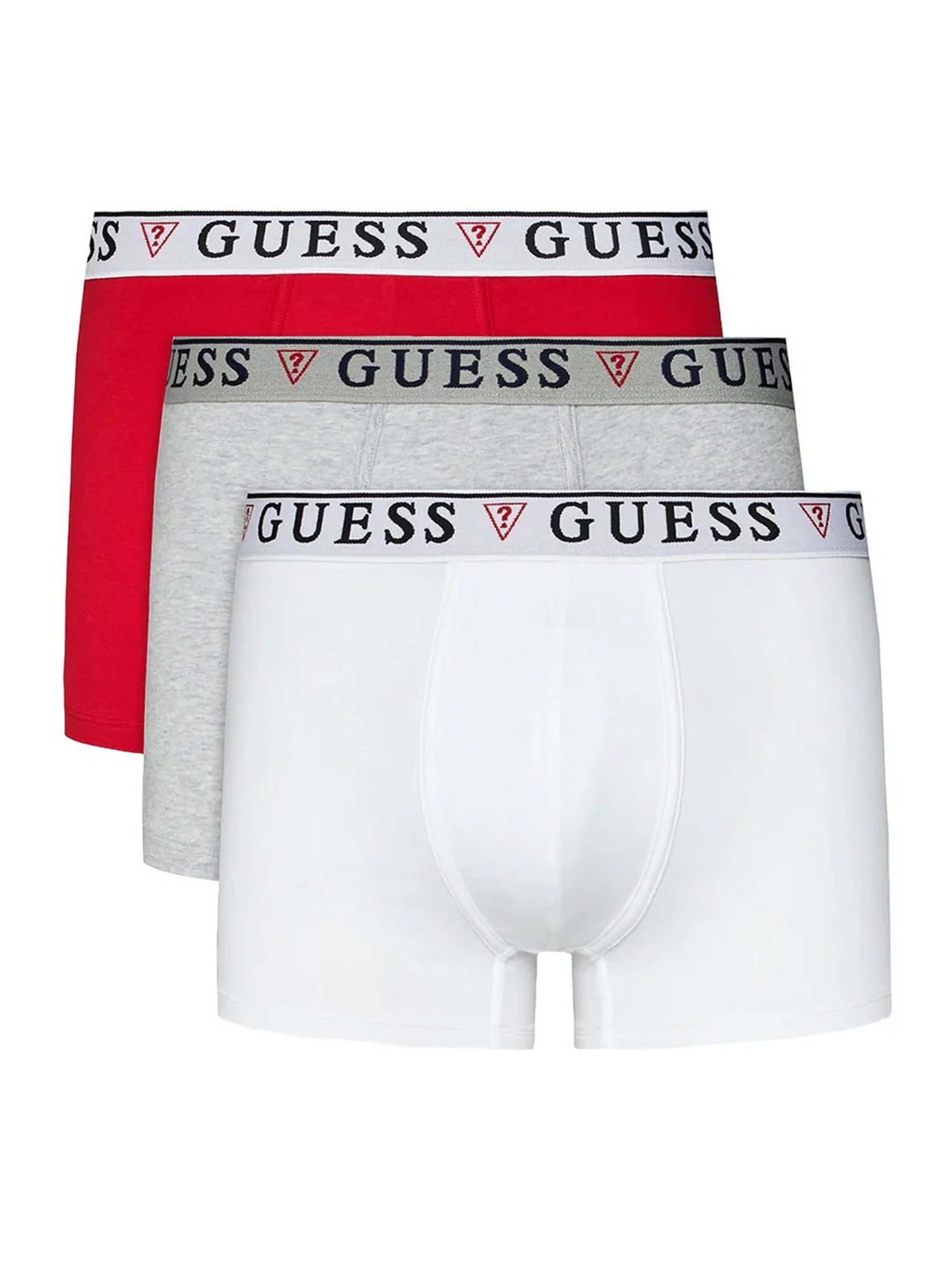 Комплект трусов мужских Guess Boxer U97G01KCD31 серый/белый/красный M, 3 шт. купить, цены в интернет-магазинах на Мегамаркет