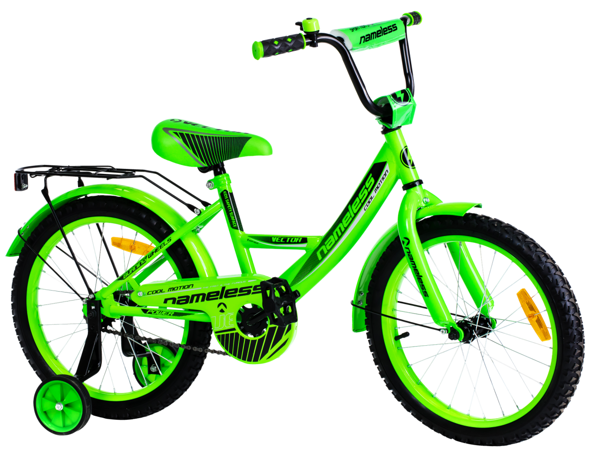 Велосипед детский двухколесный 20 Nameless VECTOR, зеленый, черный – купить в Москве, цены в интернет-магазинах на Мегамаркет
