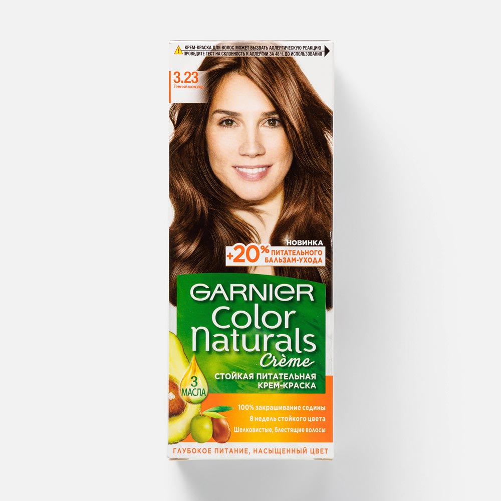 Краска для волос Garnier Color Naturals 3.23 Темный шоколад - купить в Магнит Косметик - Купер, цена на Мегамаркет