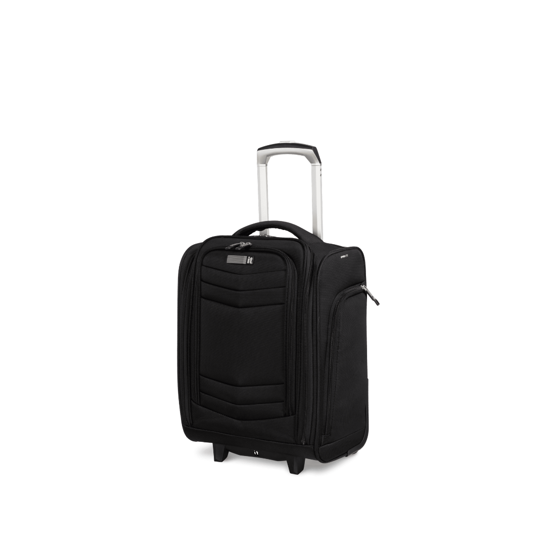 Чемодан унисекс it luggage INTREPID черный XS - купить в Чемоданы it luggage, цена на Мегамаркет