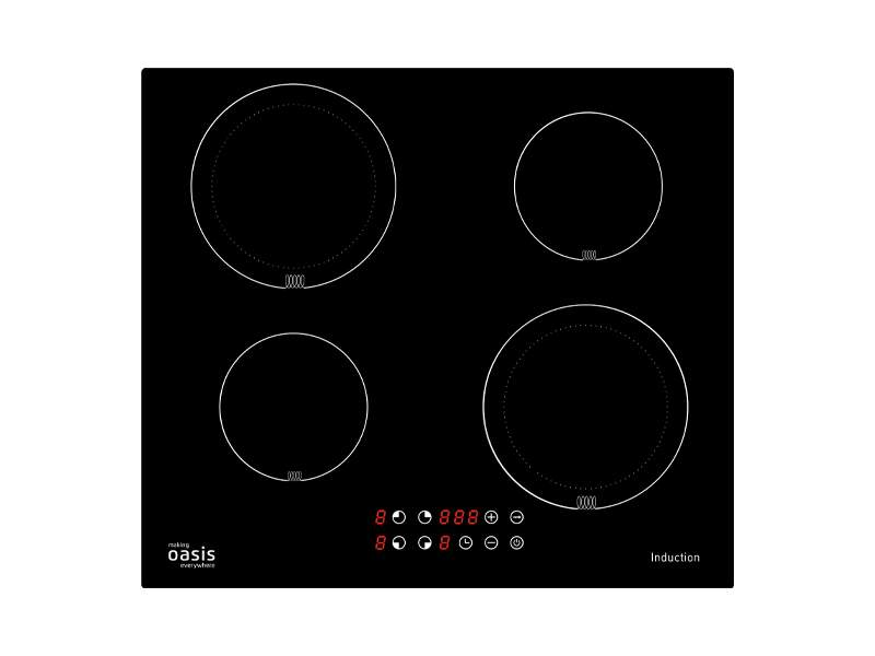 Встраиваемая варочная панель индукционная Oasis P-IPS черный, купить в Москве, цены в интернет-магазинах на Мегамаркет
