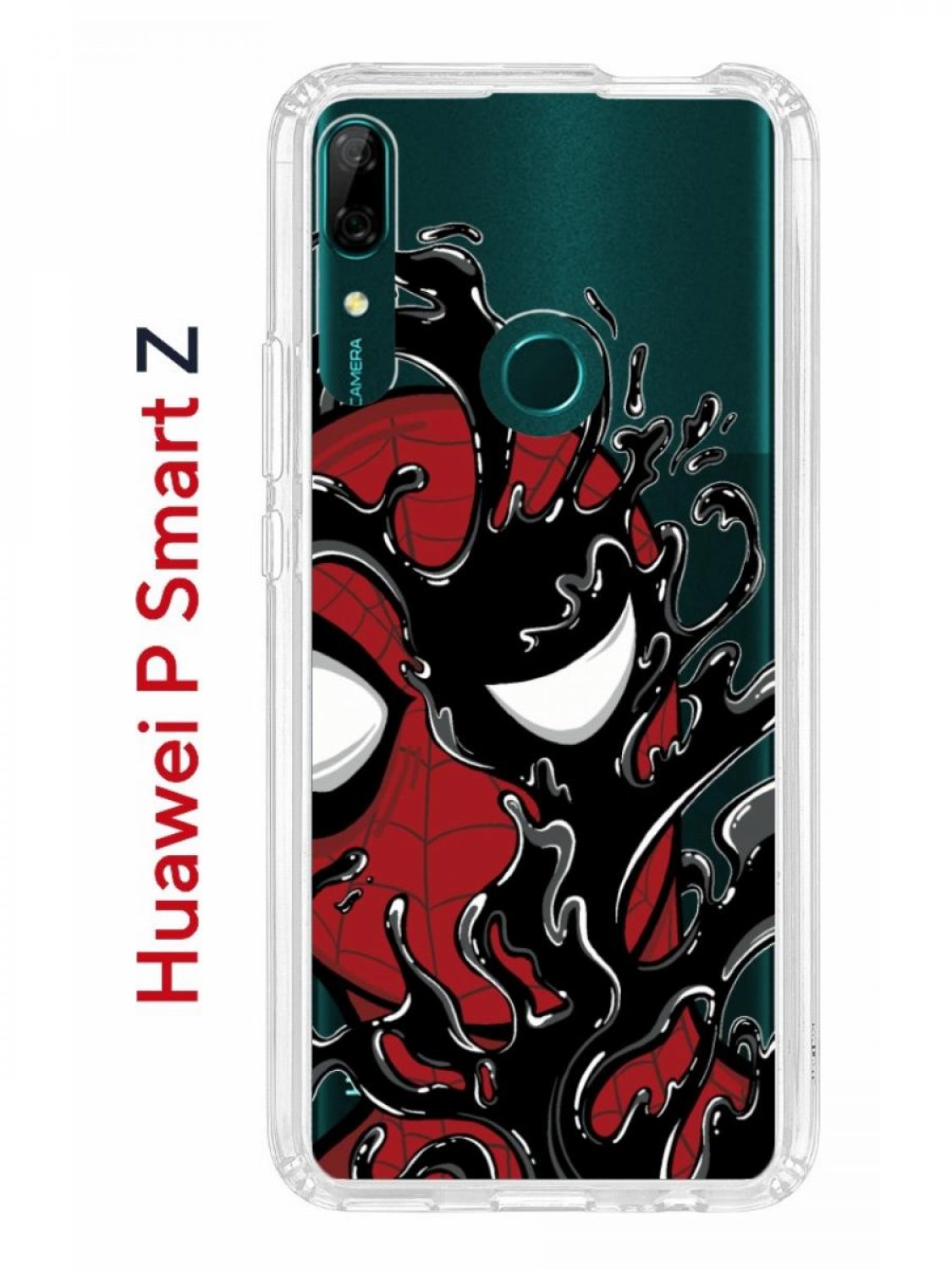 Чехол на Huawei P Smart Z с принтом Kruche Print Spider-Man-Venom,  противоударный бампер – купить в Москве, цены в интернет-магазинах на  Мегамаркет