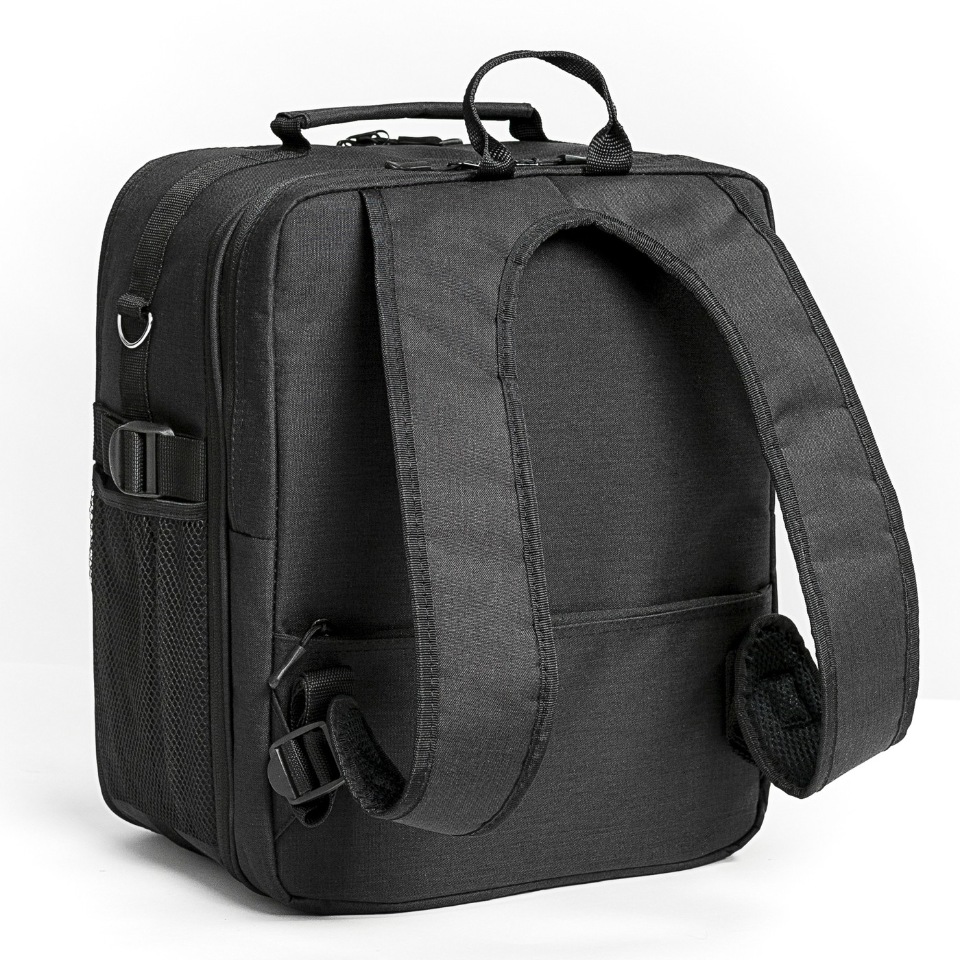 Дорожный рюкзак Pobedabags Black Advanced бриллиантовый/черный, 36х30х27/20 см