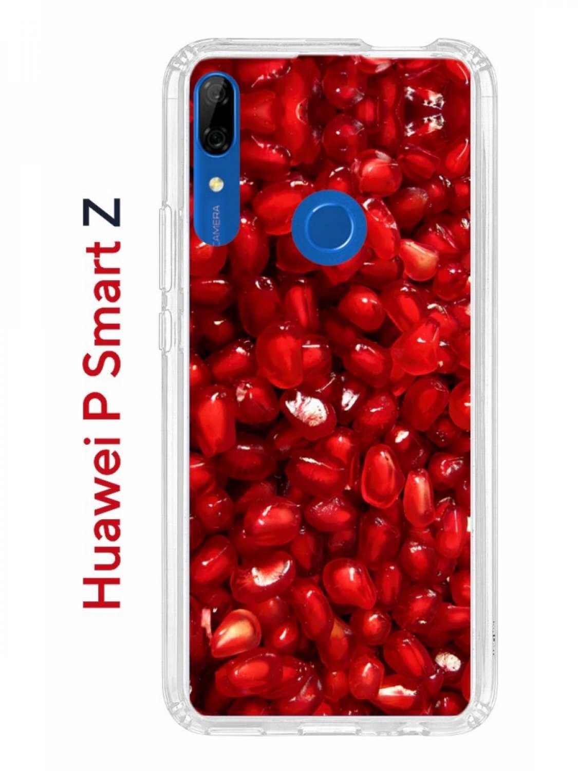 Чехол на Huawei P Smart Z с принтом Kruche Print Гранат, противоударный  бампер – купить в Москве, цены в интернет-магазинах на Мегамаркет