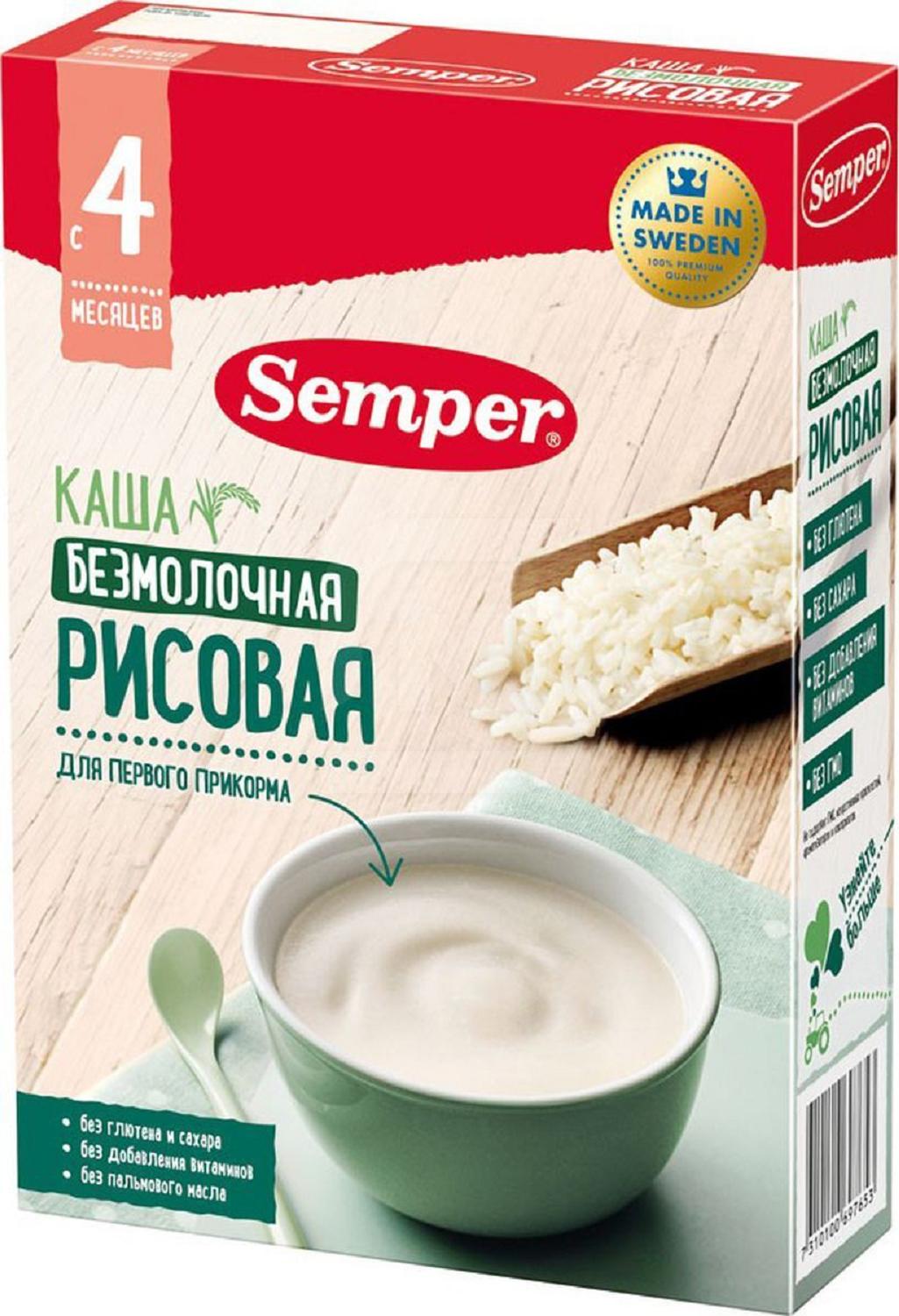 Овсяная каша semper с 4 месяцев