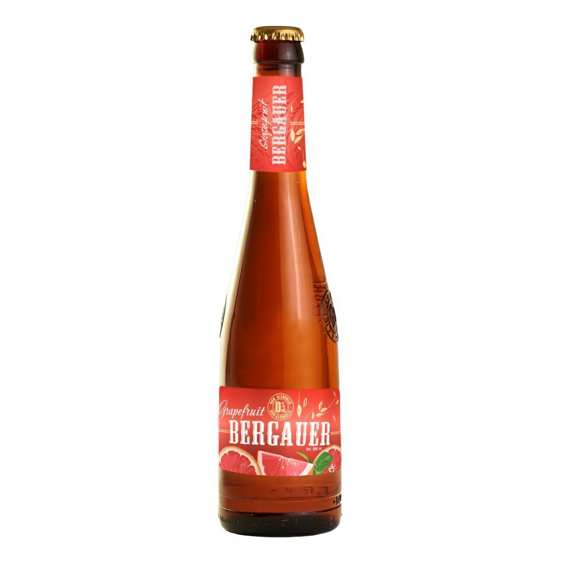 Напиток пивной безалкогольный Bergauer Grapefruit пастеризованный фильтрованный 0,5 л