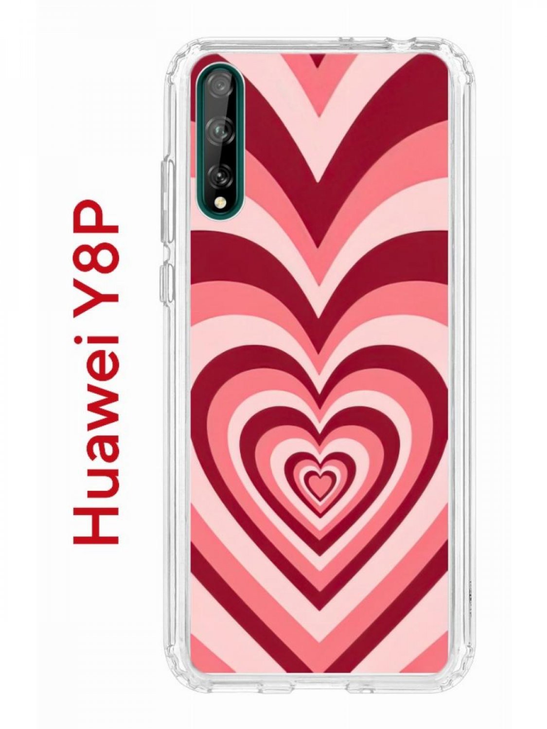 Чехол на Huawei Y8P,P Smart S 2020,Honor 30i Kruche Print Сердце,  противоударный бампер, купить в Москве, цены в интернет-магазинах на  Мегамаркет