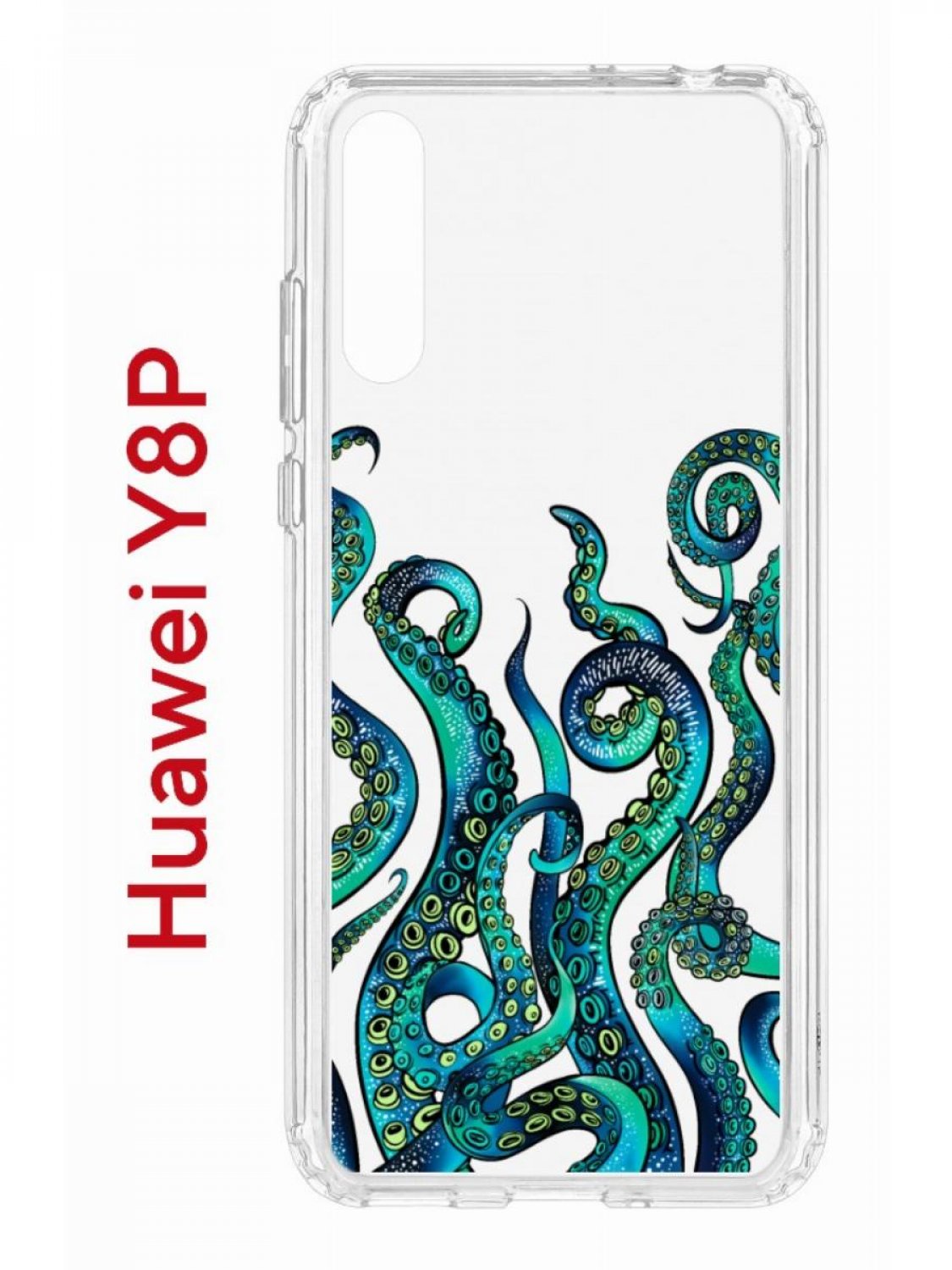 Чехол на Huawei Y8P,P Smart S 2020,Honor 30i Kruche Print Щупальца,  противоударный бампер, купить в Москве, цены в интернет-магазинах на  Мегамаркет